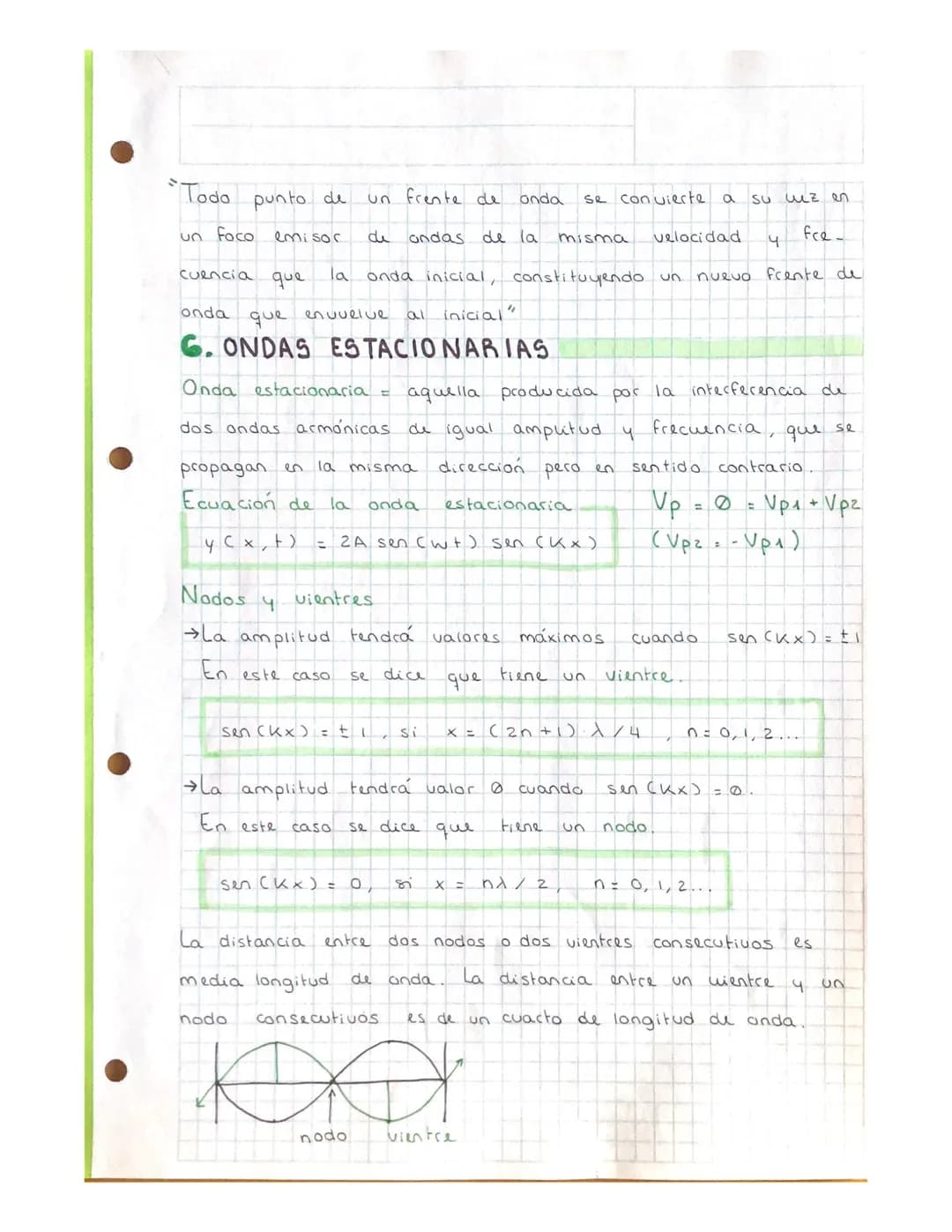 2° TRIMESTRE
TEMA 7: ONDAS
1. ¿QUE ES UNA ONDA?
Movimiento ondulatorio
porte neto de materia
bación, que se denomina onda
Foco emisor de la 