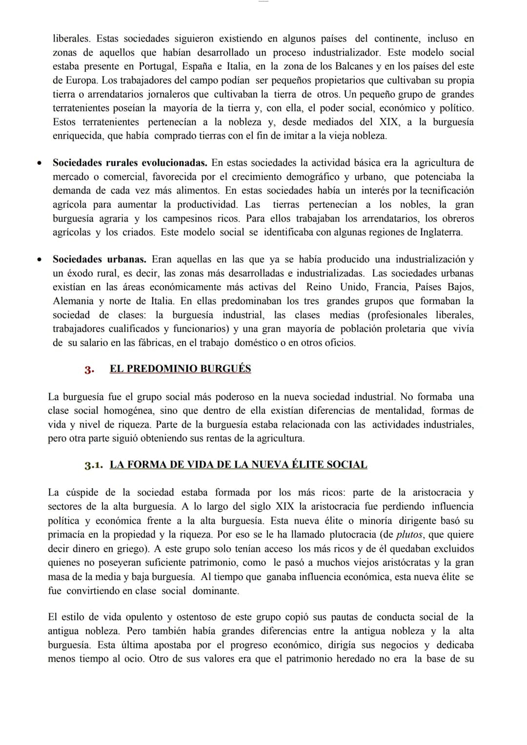 Historia del Mundo Contemporáneo. Tema 5: Cambios sociales y Movimiento obrero
INTRODUCCIÓN
En la segunda mitad del siglo XIX, la burguesía 