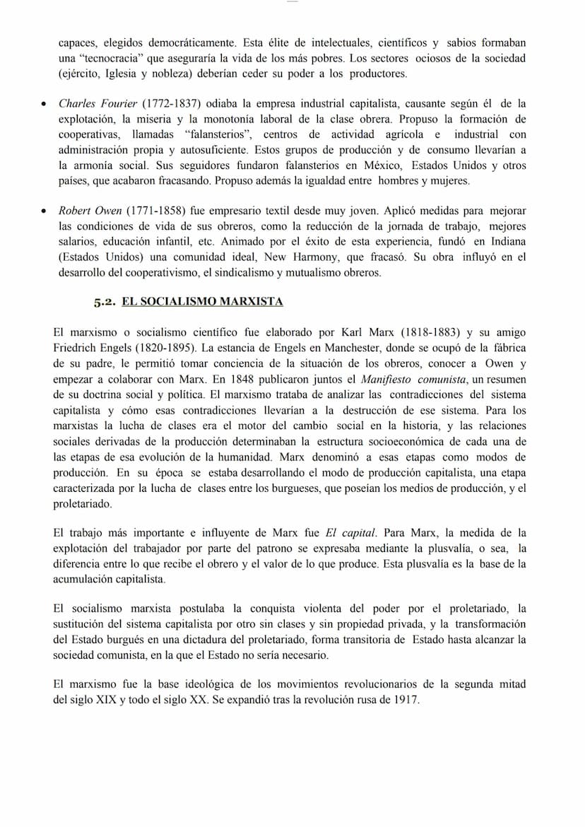 Historia del Mundo Contemporáneo. Tema 5: Cambios sociales y Movimiento obrero
INTRODUCCIÓN
En la segunda mitad del siglo XIX, la burguesía 