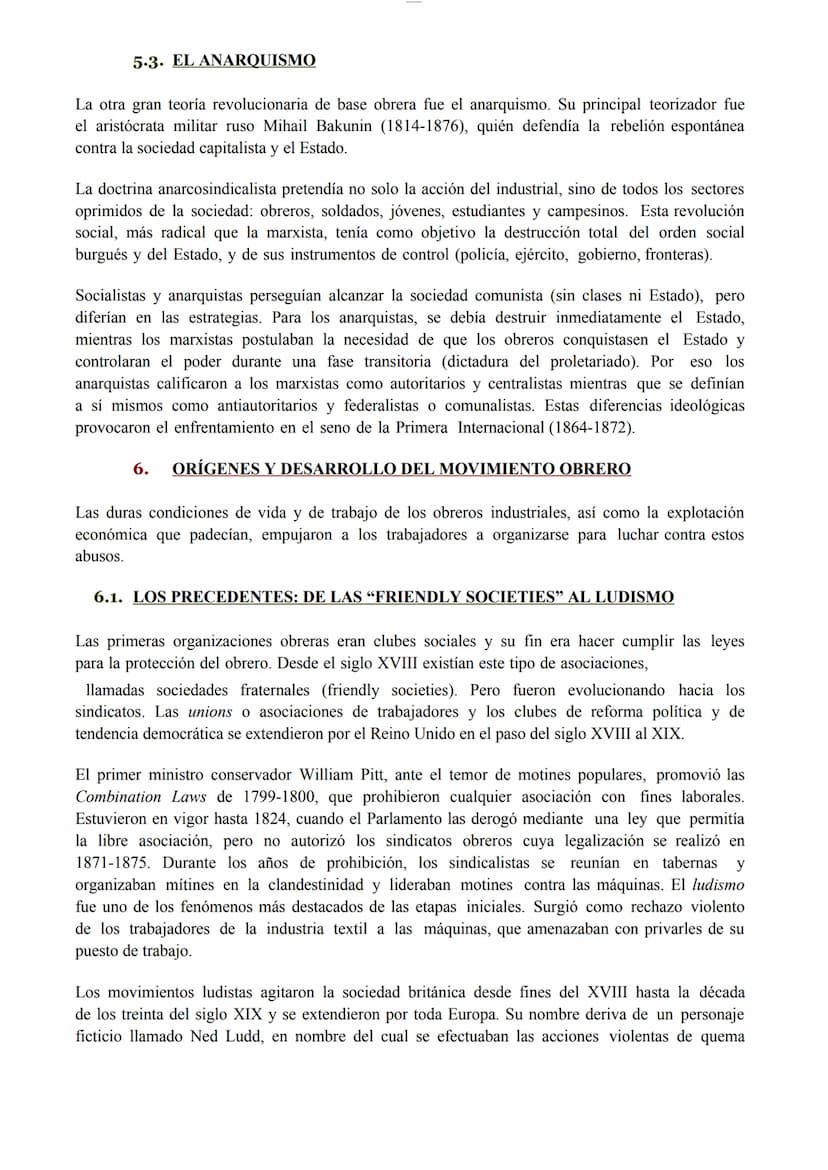 Historia del Mundo Contemporáneo. Tema 5: Cambios sociales y Movimiento obrero
INTRODUCCIÓN
En la segunda mitad del siglo XIX, la burguesía 