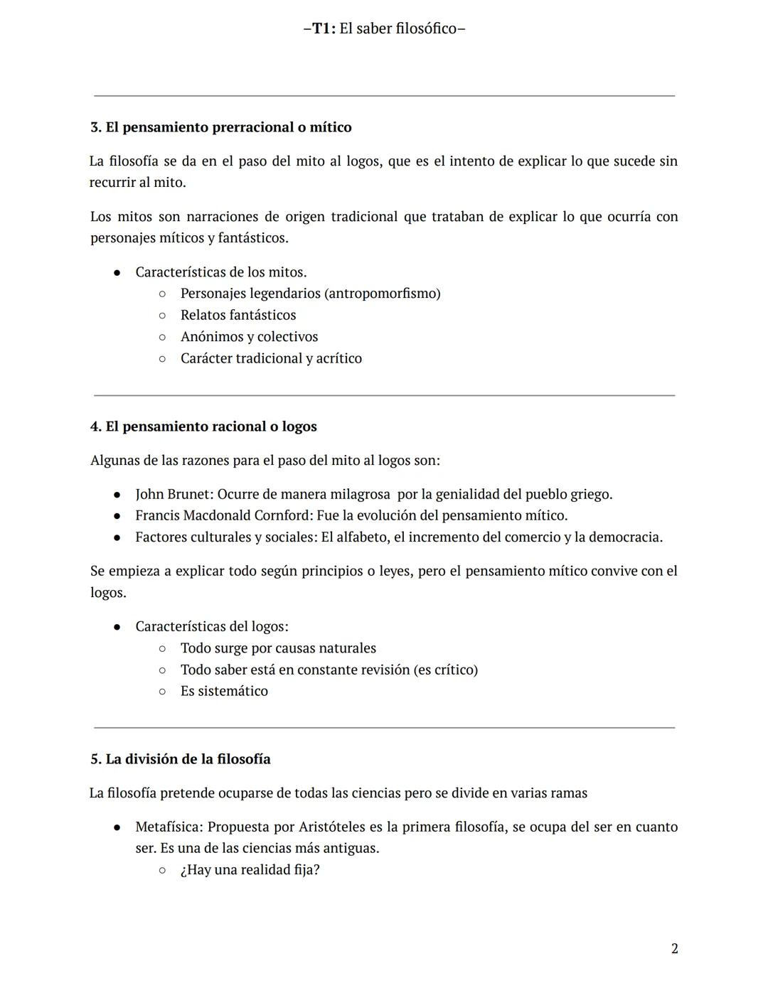 FILOSOFÍA
TEMA 1:
EL SABER FILOSÓFICO
1. Aproximación al concepto de filosofía
Puede considerarse una actividad natural del ser humano. Cons