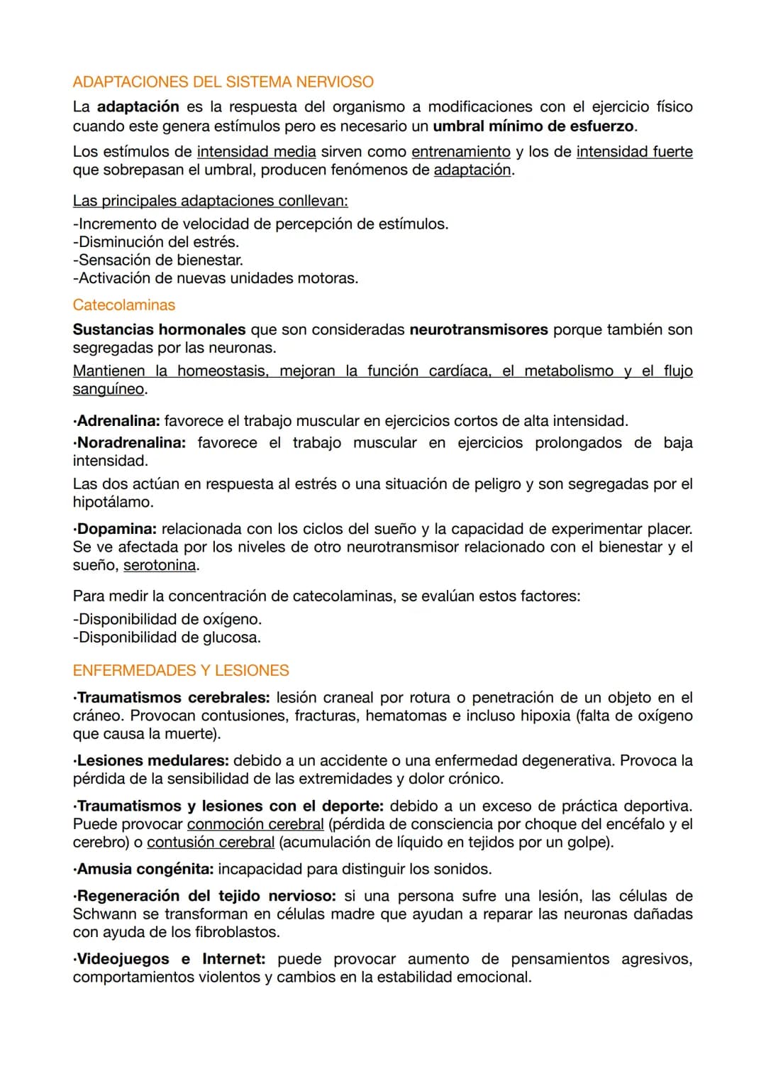 EXAMEN ANATOMÍA 4
El sistema nervioso funciona mediante a los siguientes elementos:
.Entrada sensorial: permite reconocer y transmitir infor