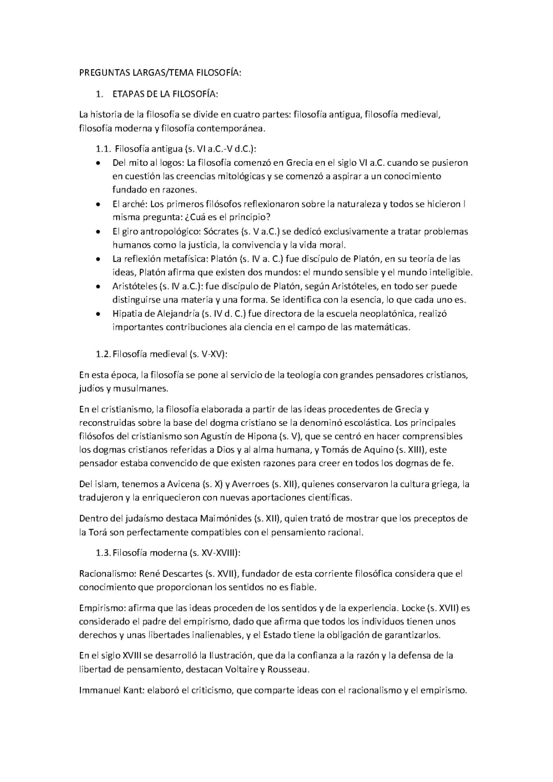 Historia de la filosofía antigua: 5 etapas explicadas