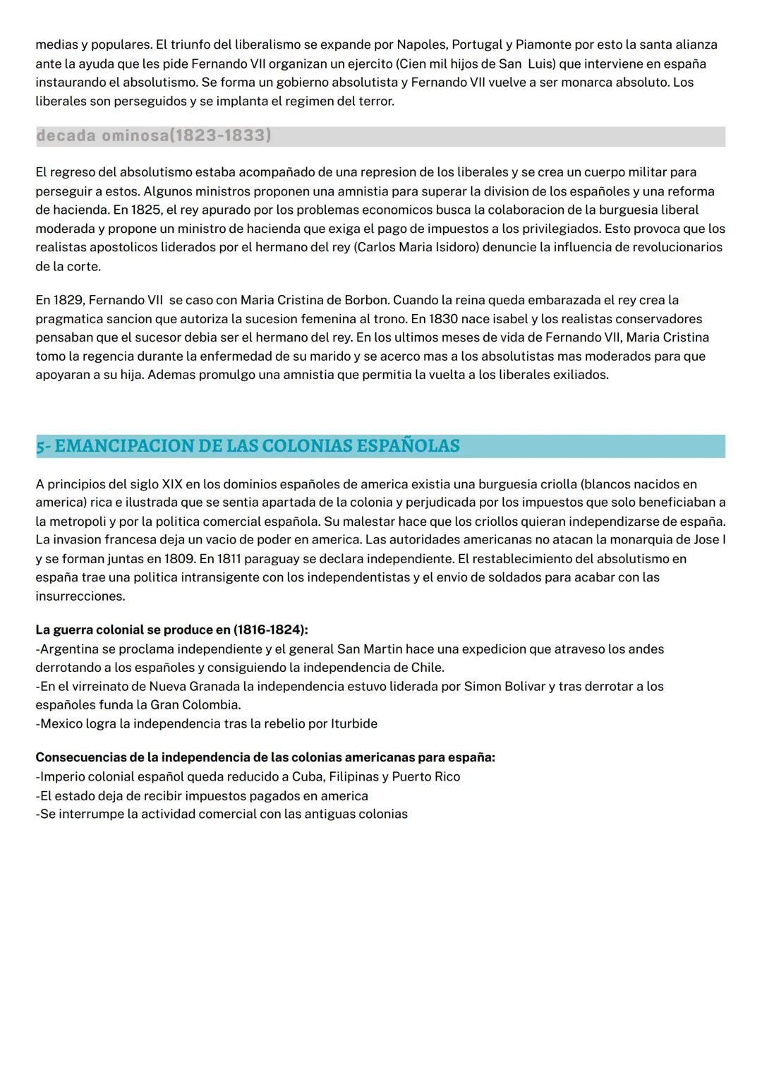 --- OCR Start ---
TEMA 5: liberalismo frente al absolutismo
1- REINADO DE CARLOS IV
Carlos IV (1788-1808) tras el reinado rico de carlos III