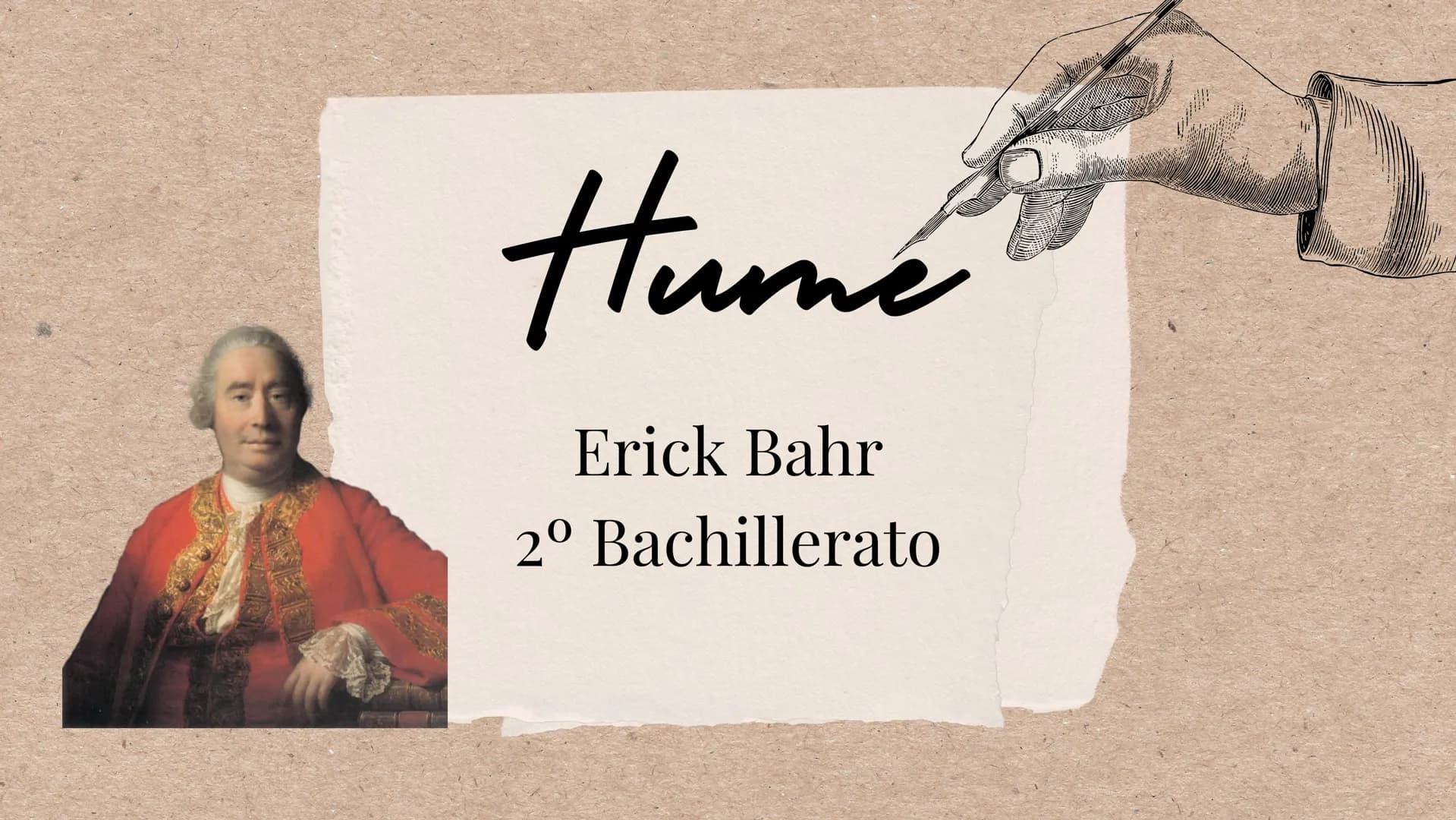Hume
Erick Bahr
2º Bachillerato IDEAS COMPLEJAS SOMETIDAS A LA
Ejemplo: Bolas
de billar
CRÍTICA
Causalidad
La causalidad es una simple creen