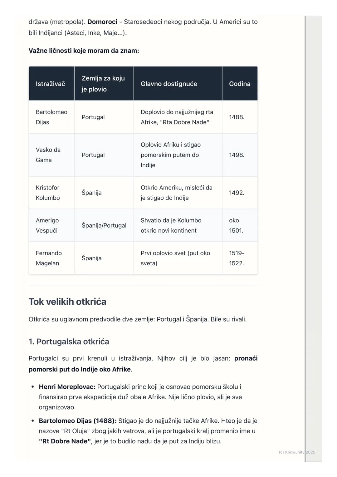 # Velika geografska otkrića -
novi svetovi

Uvod u velika geografska otkrića

Ovo je period na kraju 15. i početkom 16. veka kada su evropsk