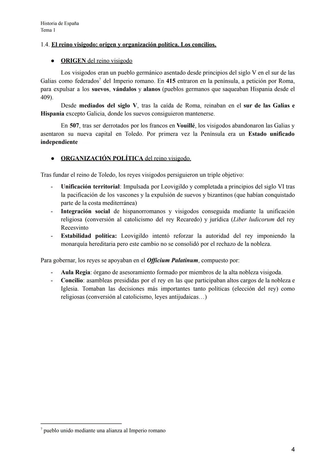 Historia de España
Tema 1
Apuntes Historia de España
Tema 1: La península ibérica desde los primeros humanos hasta la desaparición de la mon