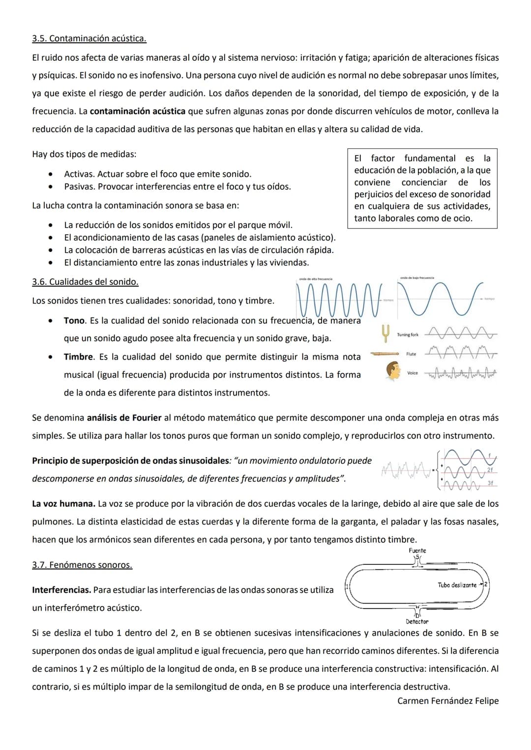 TEMA 3. EL SONIDO.
Time
NOTE: "C" stands for compression and "R" stands for rarefaction
Infrasonidos
Vp = vo 1+
Campo auditivo humano p
El s