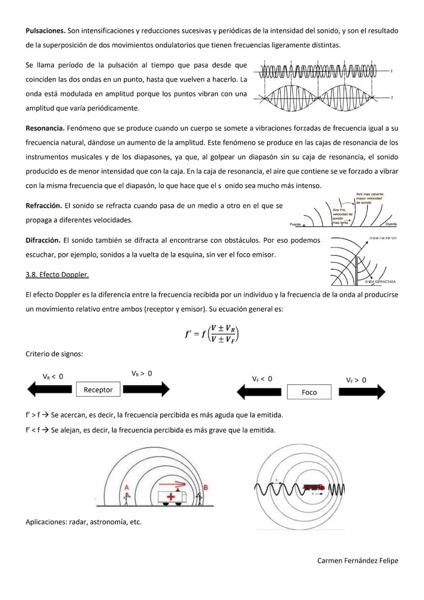 TEMA 3. EL SONIDO.
Time
NOTE: "C" stands for compression and "R" stands for rarefaction
Infrasonidos
Vp = vo 1+
Campo auditivo humano p
El s