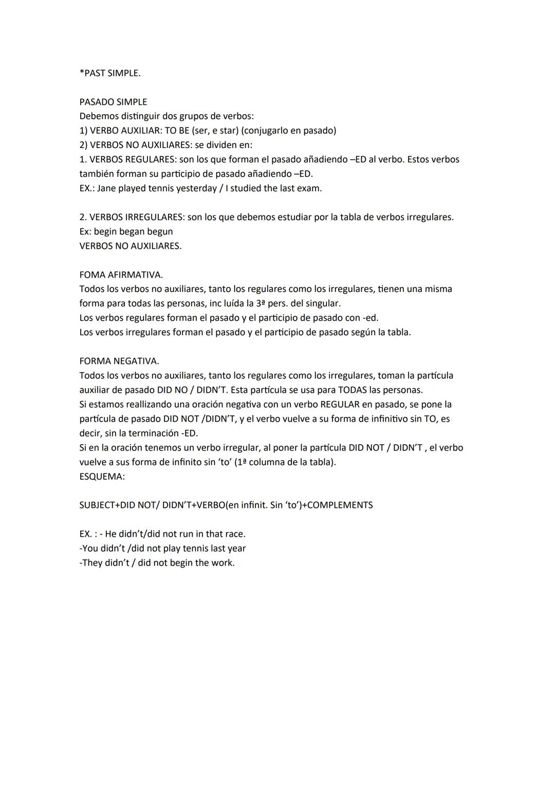 STARTER UNIT.
PRESENT SIMPLE vs PRESENT CONTINUOUS.
• Structure differences
Present Simple:
- Maria plays tennis at the weekends
- She doesn