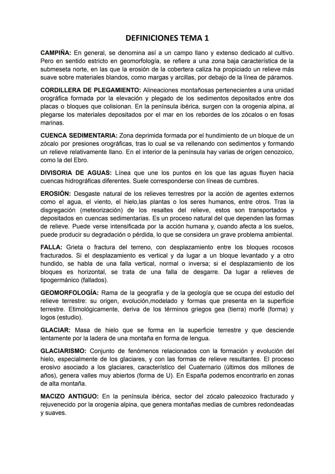 DEFINICIONES TEMA 0
PARALELOS: Circunferencia imaginaria paralela al Ecuador cuyo perímetro se reduce
hacia los polos. Son la referencia par