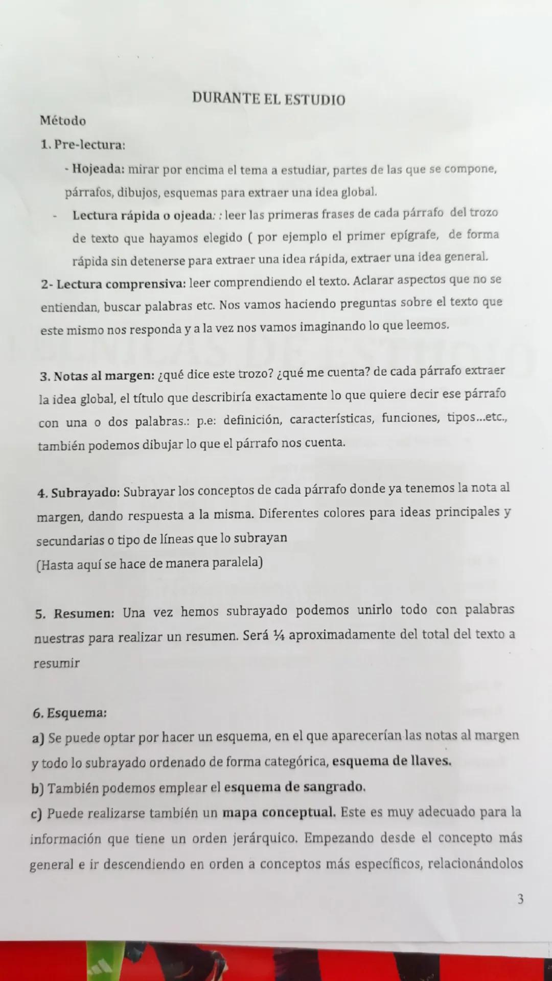 # TECNICAS DE ESTUDIO

3 ARGUMENTOS
4 REDACCIÓN
5 EXTENSIÓN # TÉCNICAS DE ESTUDIO
# ANTES DE ESTUDIAR
1. Disponer de un lugar adecuado para 