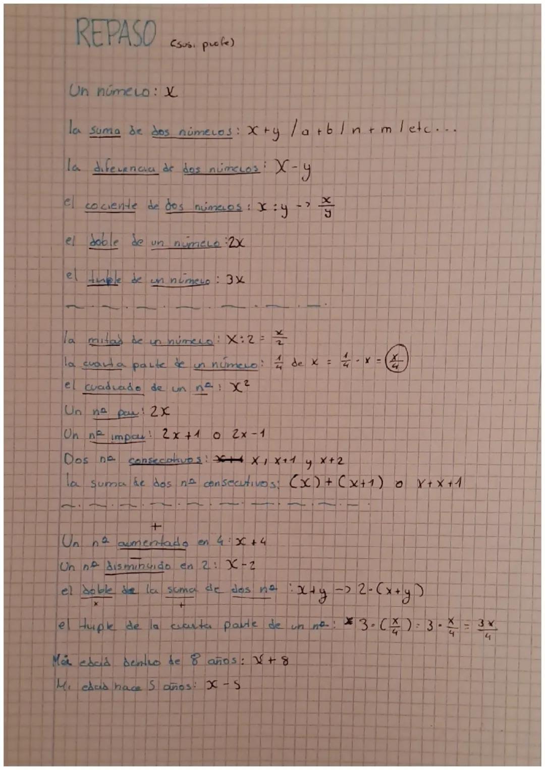 15/03
# Algebra tema 10.
Combina leluas y números

7 +5 = 12x2=24-4-20÷2=10-7 =3
no elegida

Cal final de la evaluación decir como os posibl
