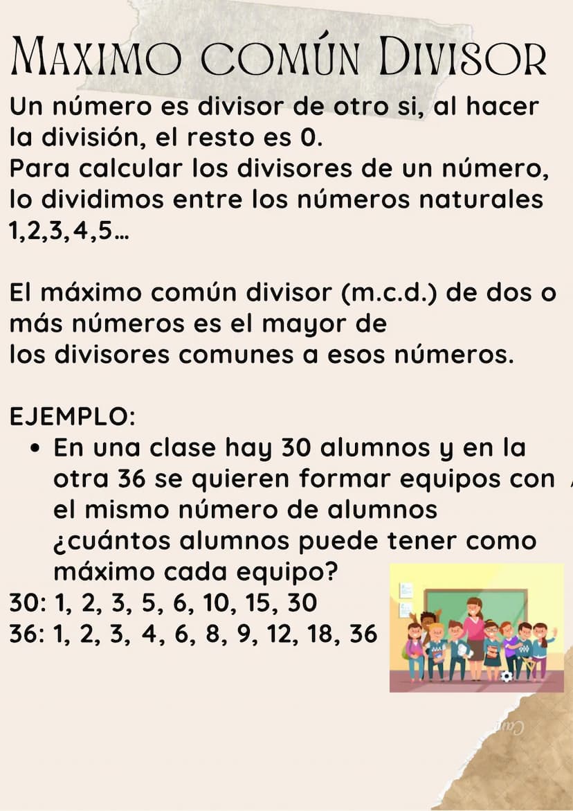TEMA 2
MÚLTIPLOS Y
DIVISORES MÍNIMO COMÚN MULTIPLO
Los múltiplos de un número se obtienen
al multiplicar ese número por los
números naturale