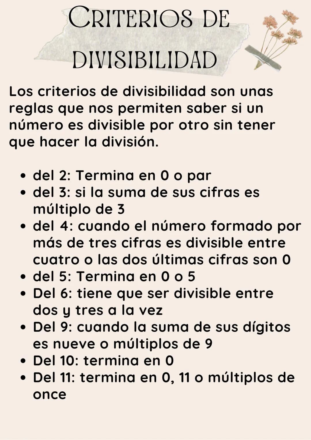 TEMA 2
MÚLTIPLOS Y
DIVISORES MÍNIMO COMÚN MULTIPLO
Los múltiplos de un número se obtienen
al multiplicar ese número por los
números naturale