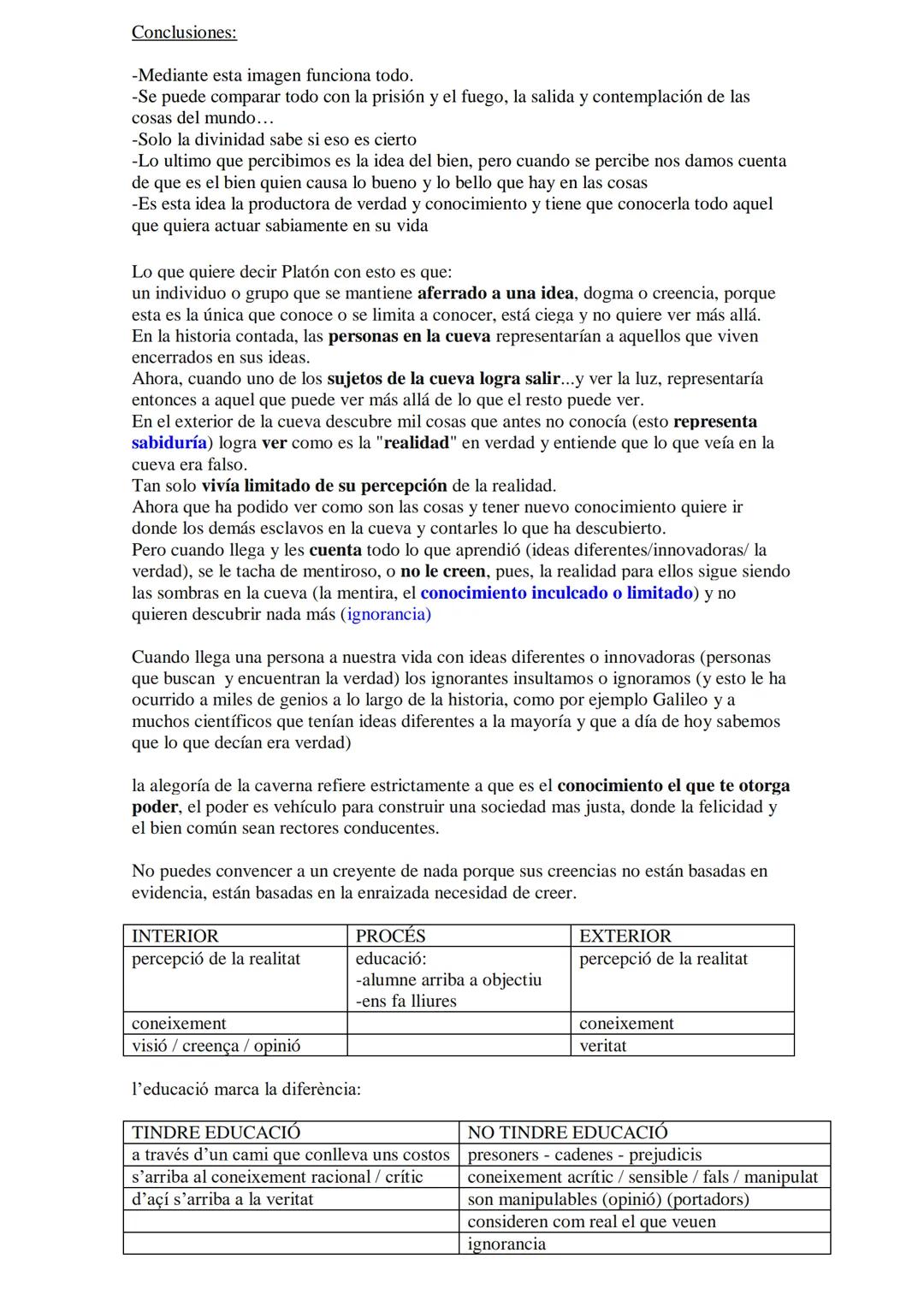 El Mito de la Caverna
Explicado en el libro VII de "La República" de Platón
Ubicación:
-Un lugar cavernoso con una gran entrada por la que p