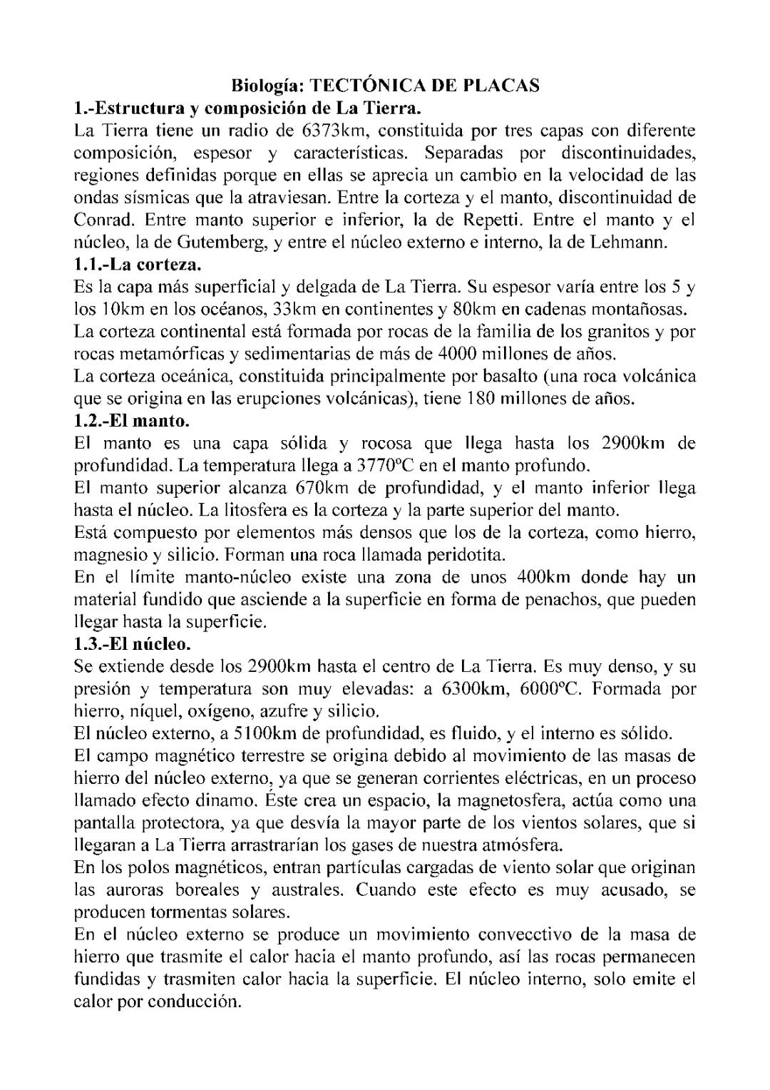 La tectónica de placas y su influencia en la Tierra