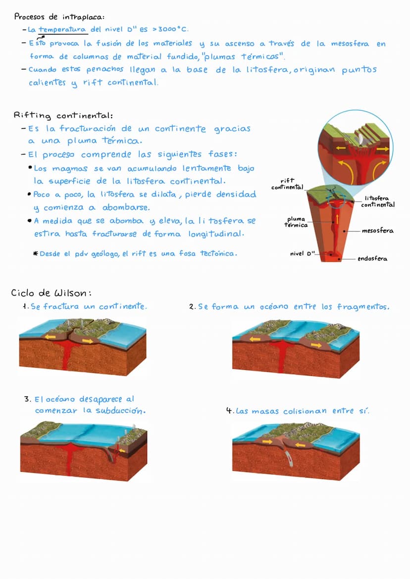 Litosfera:
- Rígida y fría.
- Espesor irregular.
- Corteza + Manto litosférico
- Litosfera oceánica:
• Más densa.
• Está bajo los océanos.
-