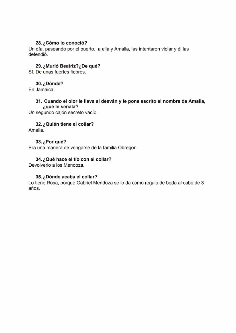 LAS LÁGRIMAS DE SHIVA
1. ¿Cómo se llama el hermano de Javier?
Alberto
2. ¿Qué enfermedad tiene su padre?
Tuberculosis
3. ¿A dónde envían a J