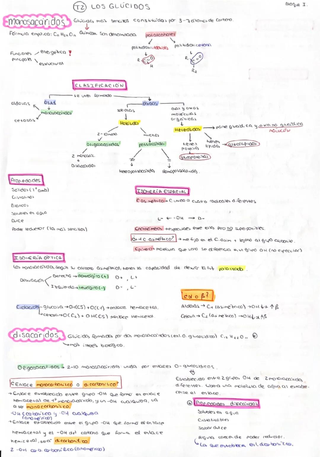 T2 LOS GLUCIDOS
monosacaridos Glado mas Sencies constituidos por 3-7 atomos de Carbono.
Formula empirica: Cn H₂n On Quimicom. Son denominado