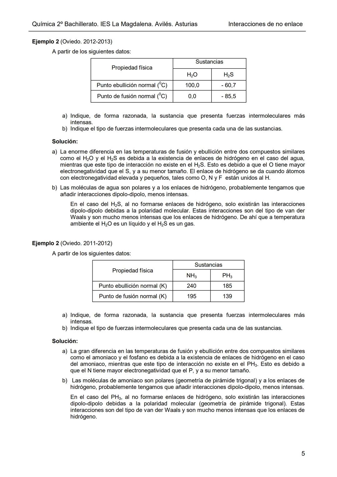 Dpto. Física
y Química
V₁
V₂
√₂-V₁
Interacciones químicas de no enlace
Dipolo
En el mundo material, además de los enlaces entre átomos exist