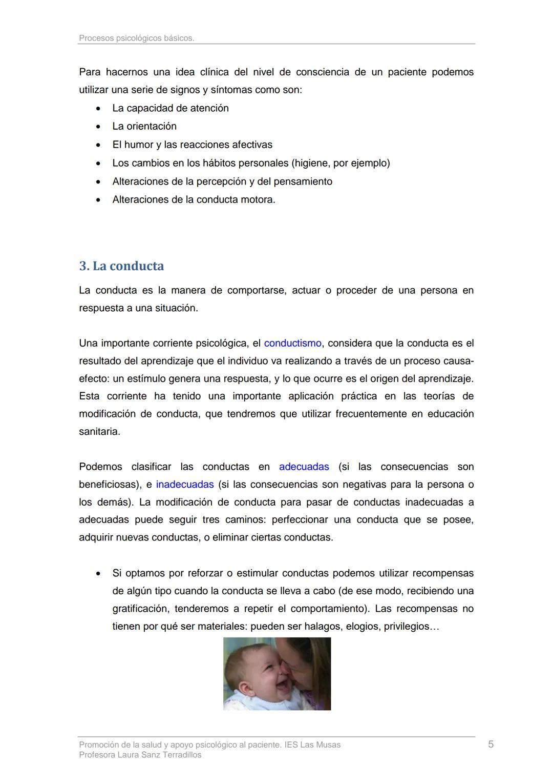 TEMA 1: PROCESOS PSICOLÓGICOS BÁSICOS
1. Introducción
La definición de salud de la OMS nos dice que esta debe abarcar no sólo el estado
físi