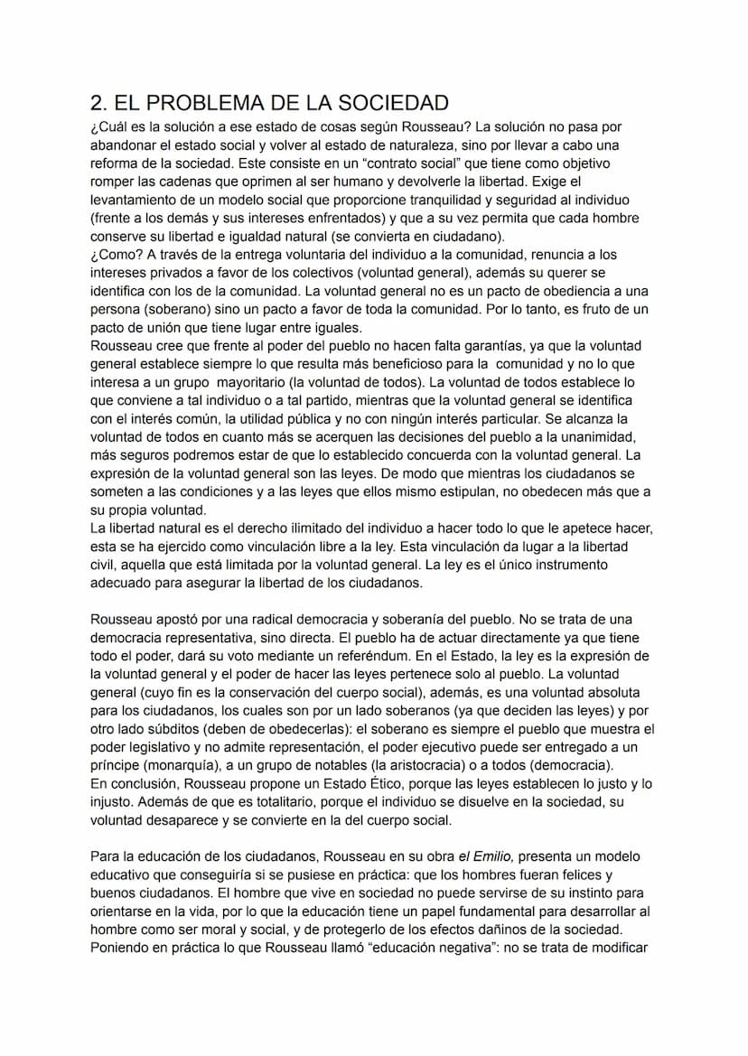 ROUSSEAU
FILOSOFÍA MODERNA
Rousseau nació en 1712 y murió en 1778, es el pensador más importante del siglo XVIII francés, es considerado
el 