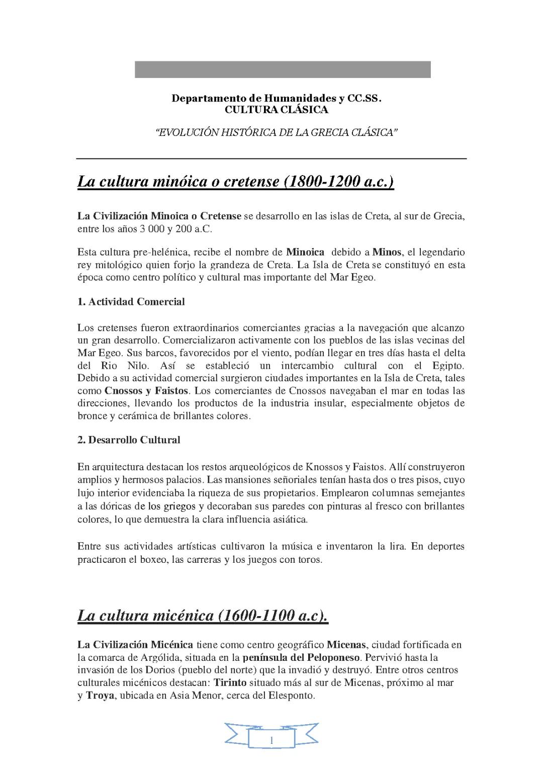 La Historia de la Grecia Clásica para Cultura Clásica 3 ESO