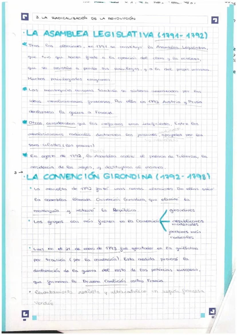 ETAPA
Estados
Generales
Asamblea
Nacional
Asamblea
Asamblea
Constituyente 1789/1791
Convención
Girondina
Convencion
Jacobina
LA REVOLUCIÓN F