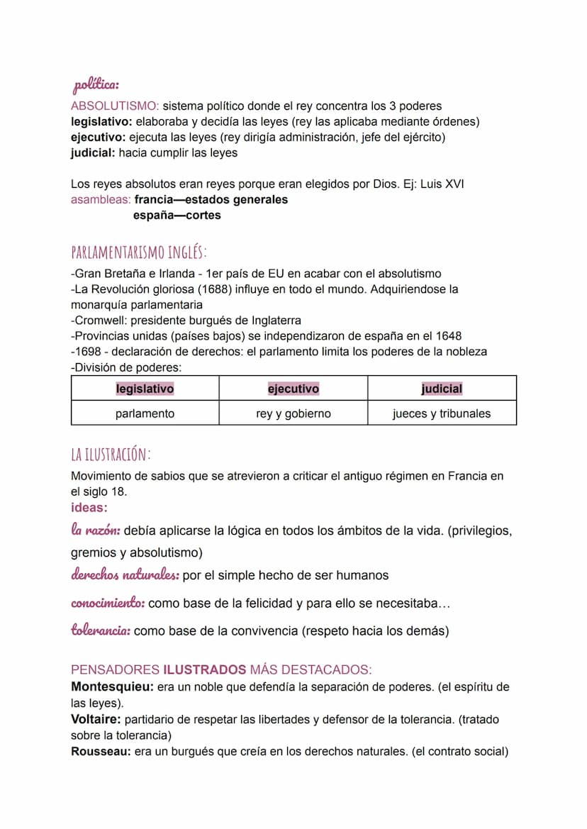 TEMA 1: EL ANTIGUO RÉGIMEN
definición: sistema social, económico y político en Europa en el siglo 17 y 18
-arrendatario: campesino alquila t
