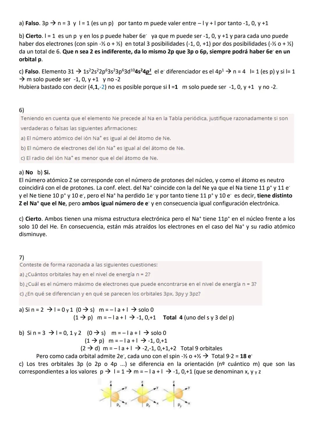 EJERCICIOS DE ÁTOMO Y TABLA PERIÓDICA
SOLUCIONES AL FINAL
LOS EJERCICIOS EN RECUADRO DE COLOR SON DE LA EBAU DE ANDALUCÍA
1)
Sean los átomos