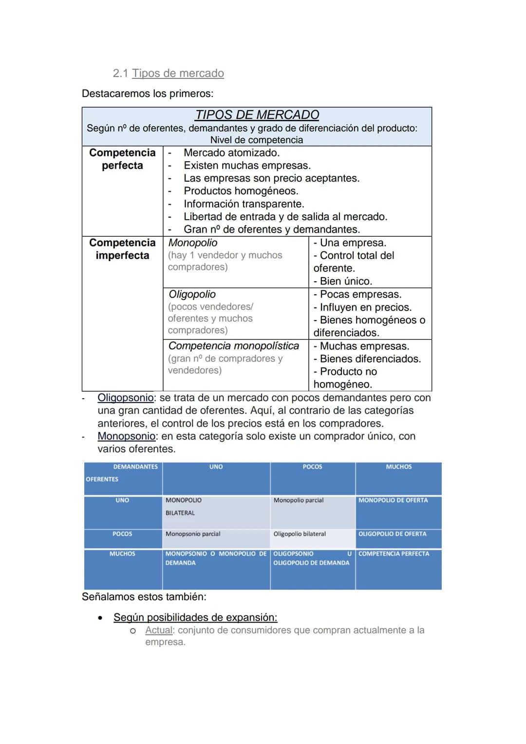 1. LA DEPARTAMENTO COMERCIAL
La función comercial incluye las actividades para hacer llegar al consumidor
los bienes y servicios producidos 