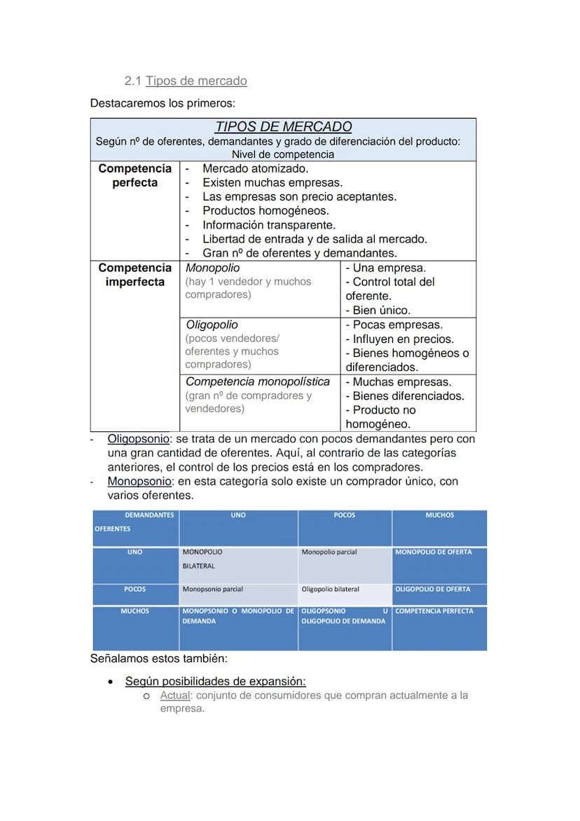 1. LA DEPARTAMENTO COMERCIAL
La función comercial incluye las actividades para hacer llegar al consumidor
los bienes y servicios producidos 