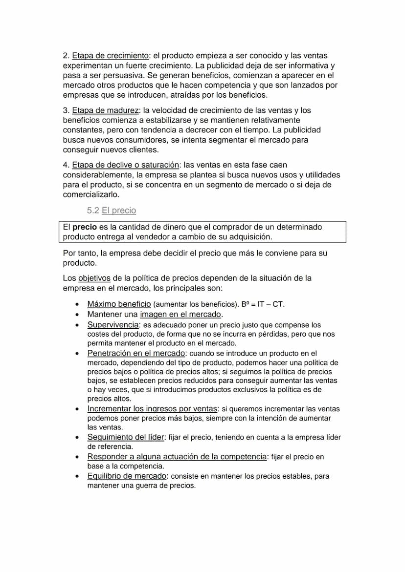 1. LA DEPARTAMENTO COMERCIAL
La función comercial incluye las actividades para hacer llegar al consumidor
los bienes y servicios producidos 