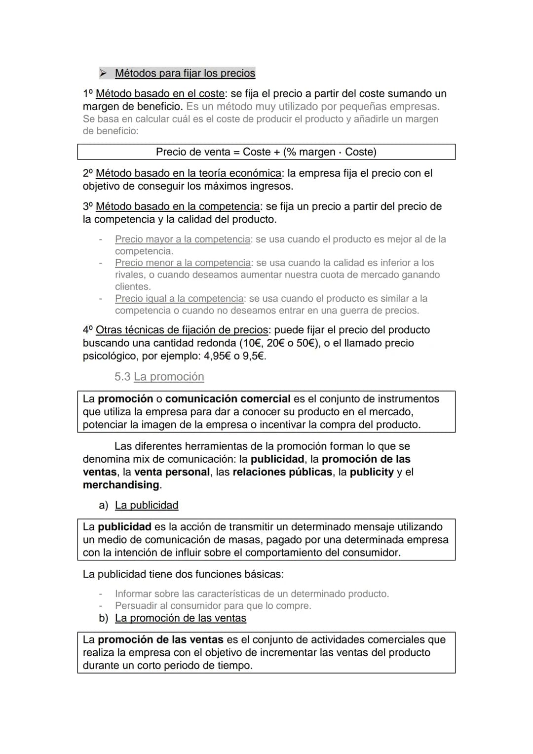 1. LA DEPARTAMENTO COMERCIAL
La función comercial incluye las actividades para hacer llegar al consumidor
los bienes y servicios producidos 