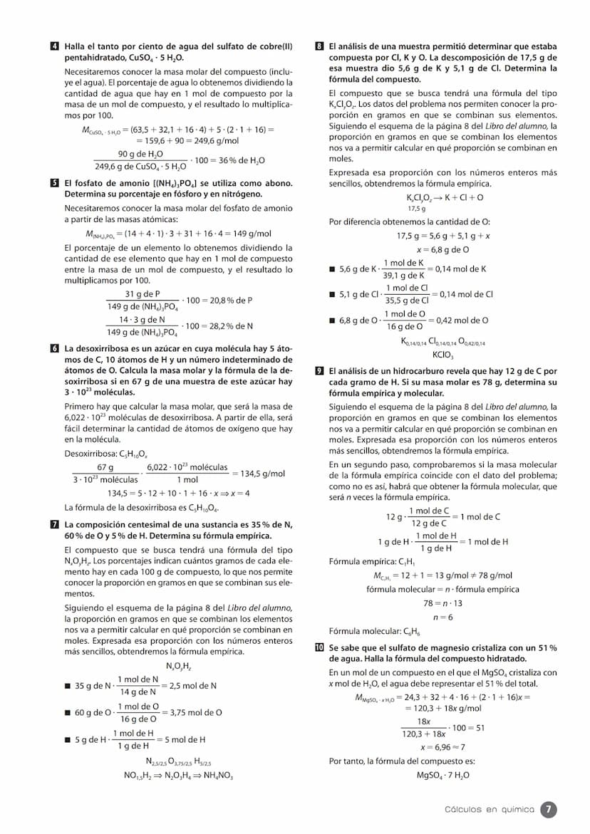 ESQUEMA DE LA UNIDAD
1. Conceptos de química
páginas 5/6
1.1. La medida de la masa
en química
páginas 5/6
Cálculos en química
3.1. Teoría ci