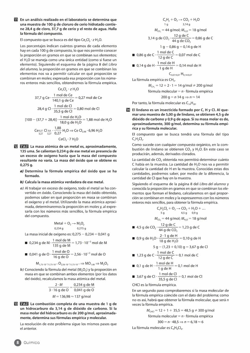 ESQUEMA DE LA UNIDAD
1. Conceptos de química
páginas 5/6
1.1. La medida de la masa
en química
páginas 5/6
Cálculos en química
3.1. Teoría ci