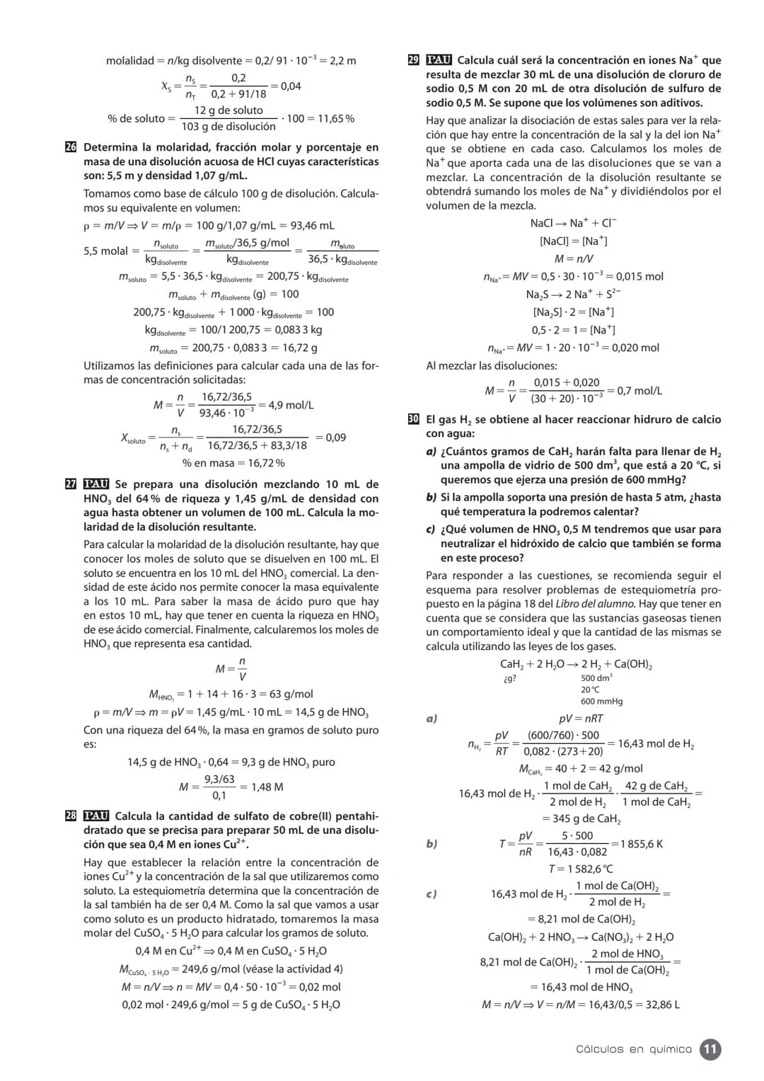 ESQUEMA DE LA UNIDAD
1. Conceptos de química
páginas 5/6
1.1. La medida de la masa
en química
páginas 5/6
Cálculos en química
3.1. Teoría ci