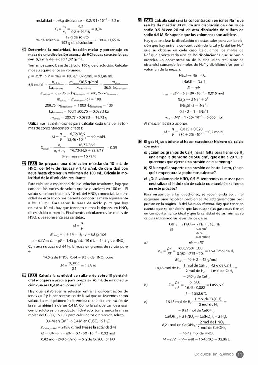 ESQUEMA DE LA UNIDAD
1. Conceptos de química
páginas 5/6
1.1. La medida de la masa
en química
páginas 5/6
Cálculos en química
3.1. Teoría ci