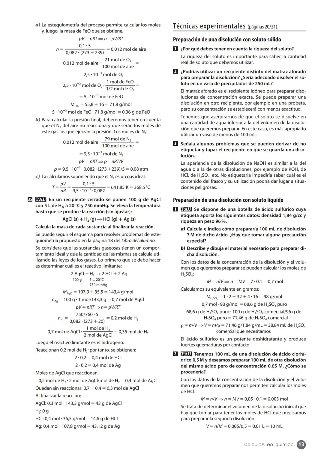 ESQUEMA DE LA UNIDAD
1. Conceptos de química
páginas 5/6
1.1. La medida de la masa
en química
páginas 5/6
Cálculos en química
3.1. Teoría ci