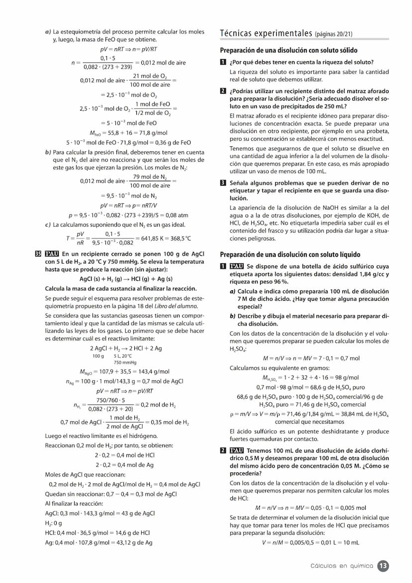 ESQUEMA DE LA UNIDAD
1. Conceptos de química
páginas 5/6
1.1. La medida de la masa
en química
páginas 5/6
Cálculos en química
3.1. Teoría ci