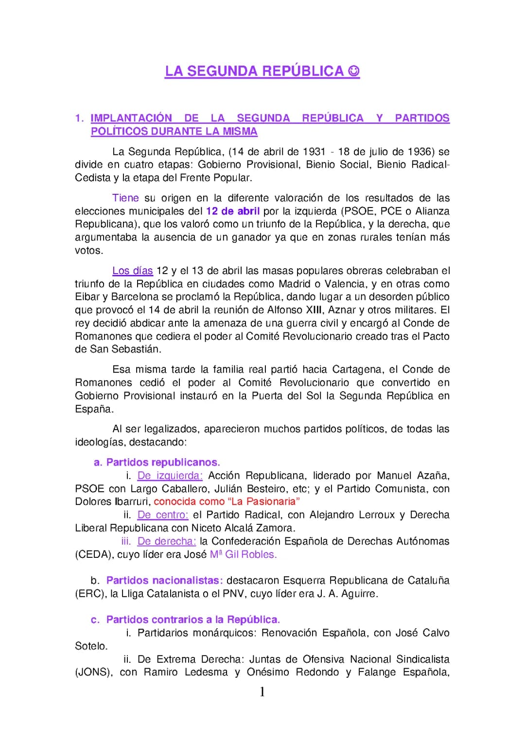 SEGUNDA REPÚBLICA