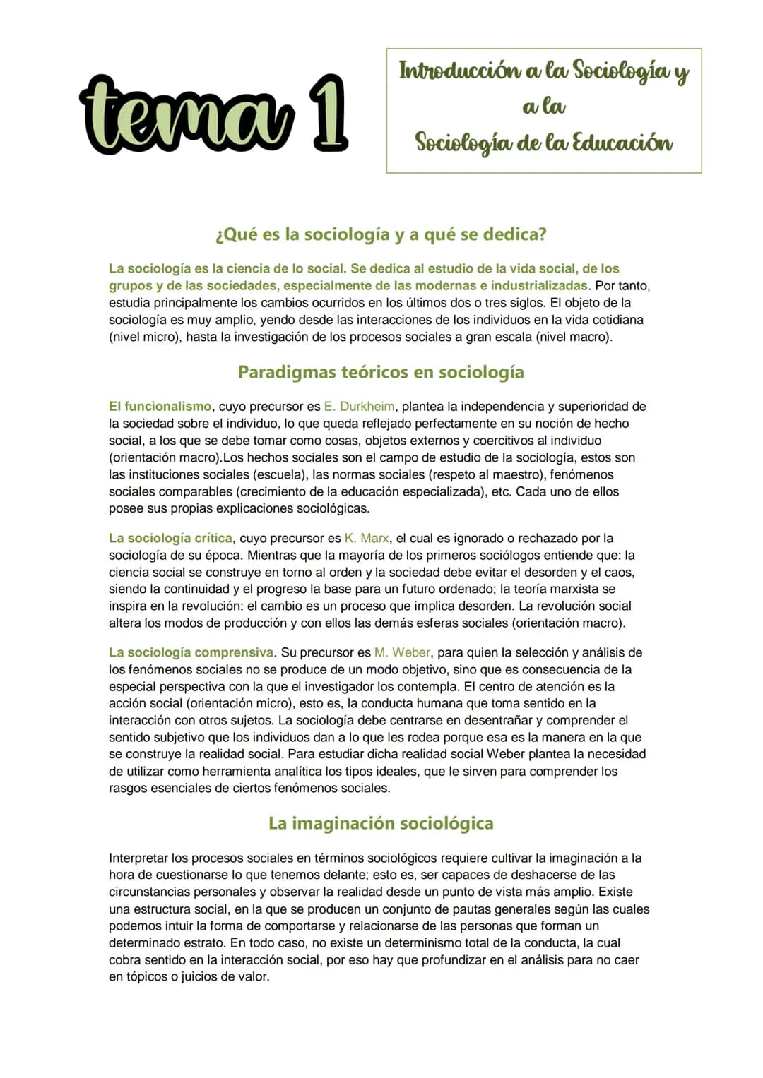 
<p>La sociología es la ciencia de lo social y se dedica al estudio de la vida social, los grupos y las sociedades modernas e industrializad