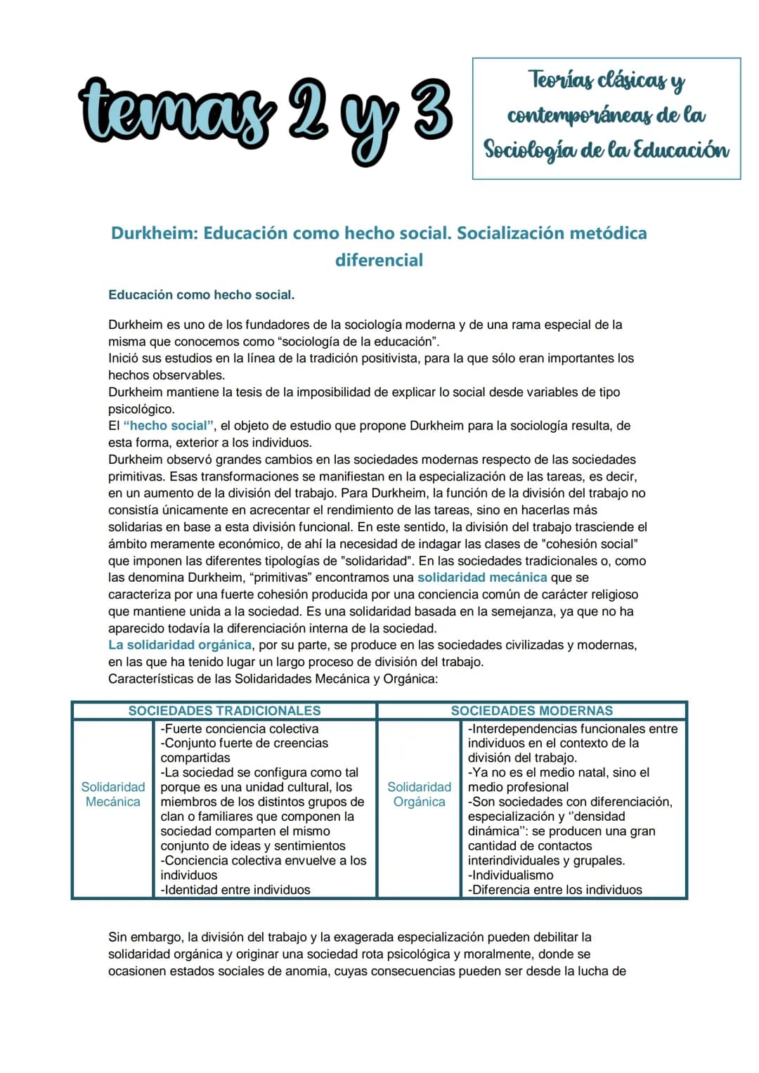 
<p>La sociología es la ciencia de lo social y se dedica al estudio de la vida social, los grupos y las sociedades modernas e industrializad