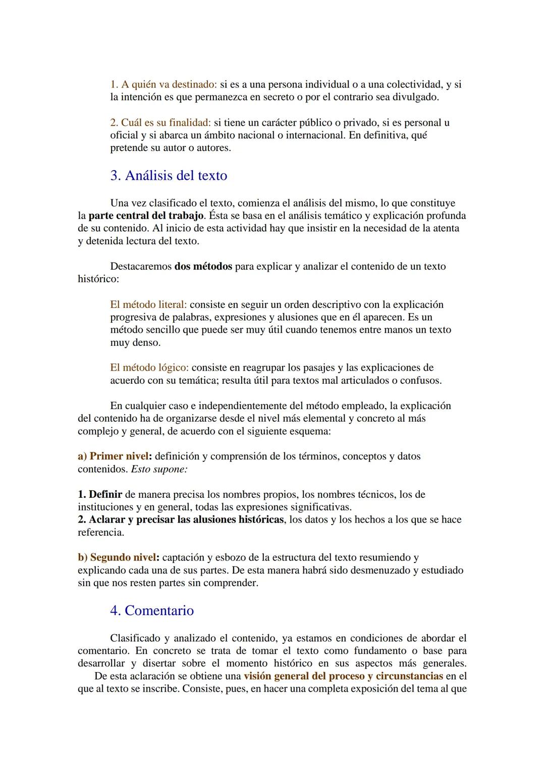 # ¿Qué es el comentario de textos históricos?

Un texto histórico es un documento escrito que puede proporcionarnos, tras su
interpretación,