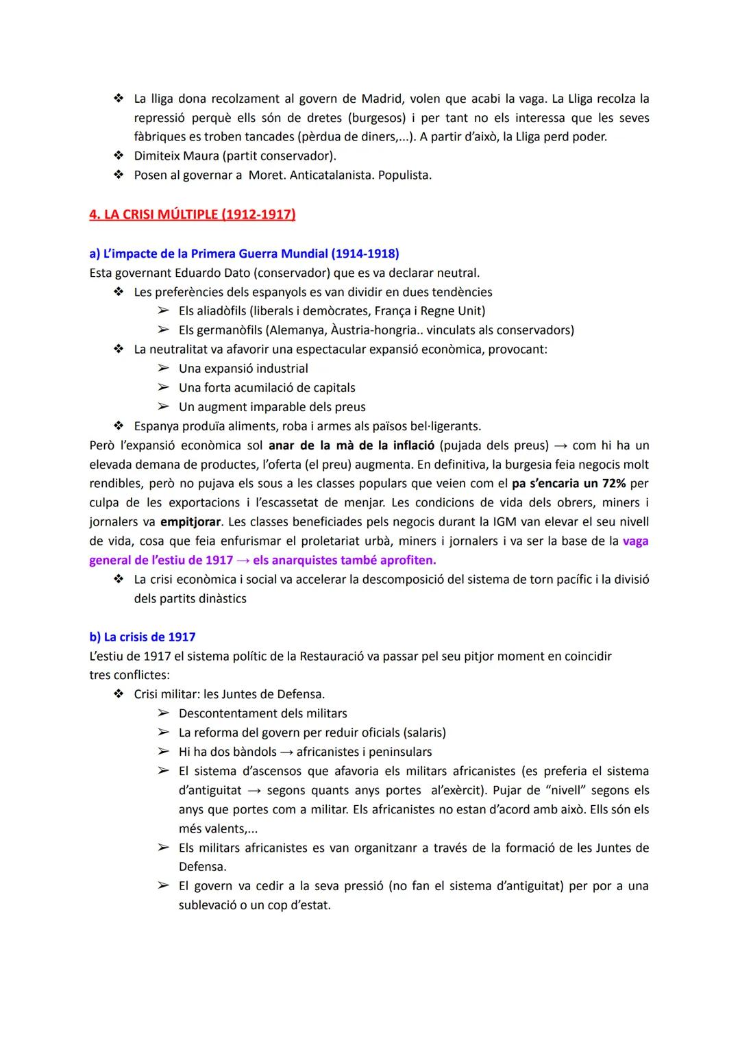 # LA CRISI DEL SISTEMA DE LA RESTAURACIÓ

1. L'IMPACTE DEL DESASTRE

Espanya a principis de s. XX tenia 4 grans problemes:

*   Retard econò