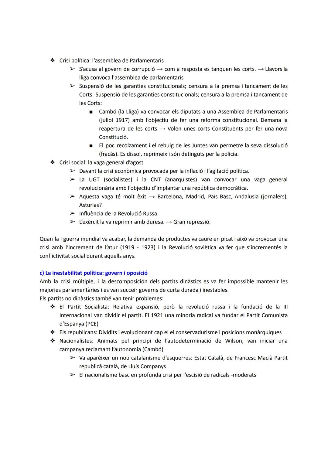 # LA CRISI DEL SISTEMA DE LA RESTAURACIÓ

1. L'IMPACTE DEL DESASTRE

Espanya a principis de s. XX tenia 4 grans problemes:

*   Retard econò