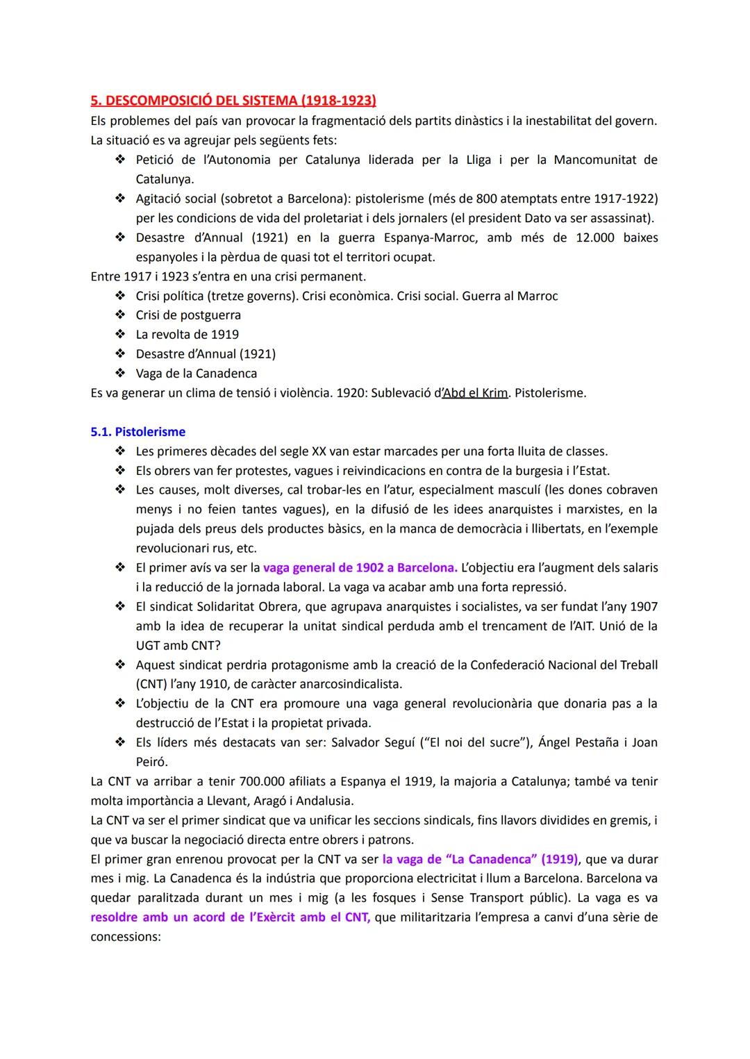 # LA CRISI DEL SISTEMA DE LA RESTAURACIÓ

1. L'IMPACTE DEL DESASTRE

Espanya a principis de s. XX tenia 4 grans problemes:

*   Retard econò