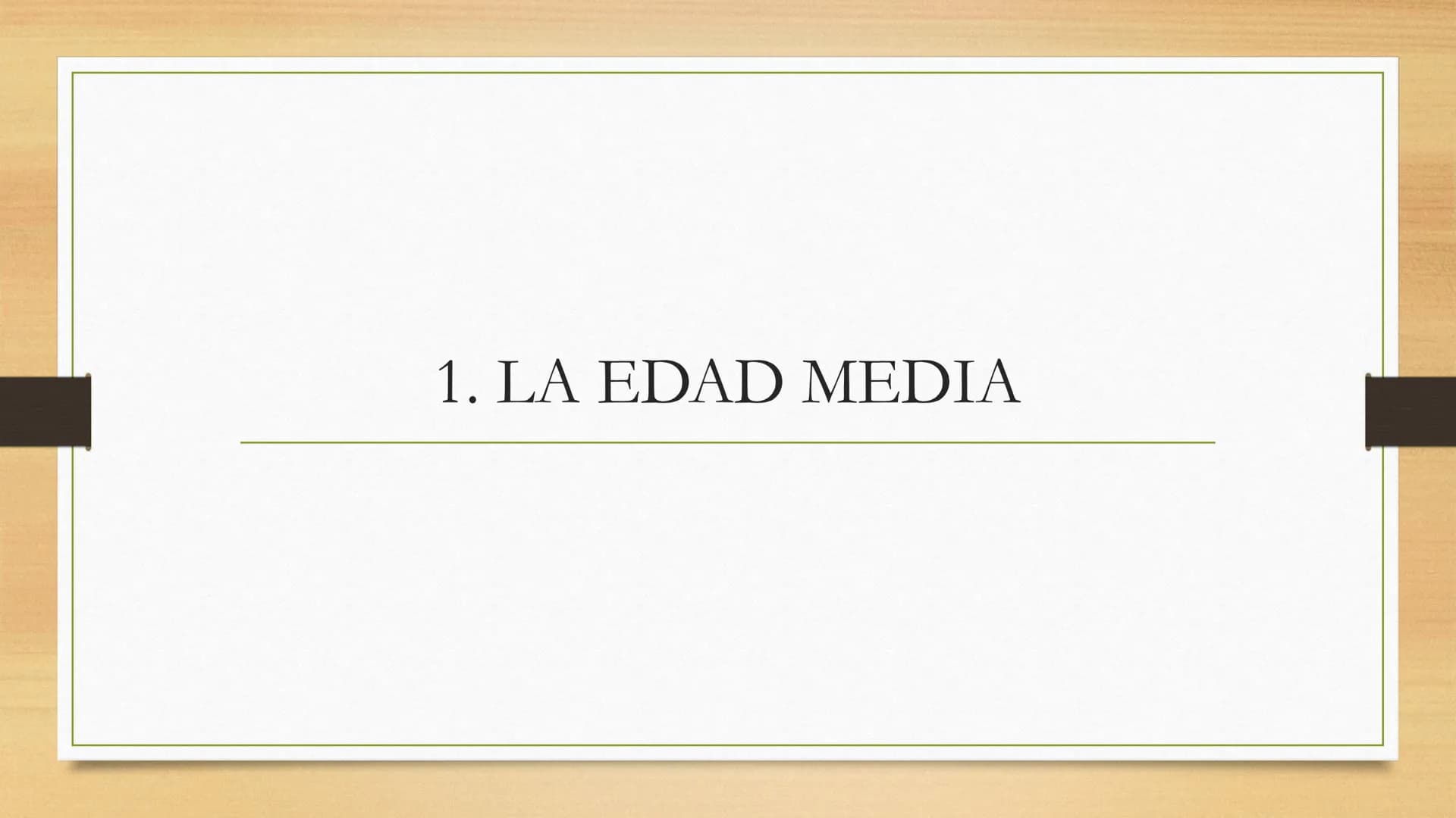 HISTORIA DE LA
MÚSICA
3ª evaluación, curso 2022/2023
Profesor Carlos Castellanos 1. LA EDAD MEDIA
1.1 Contexto de la Edad Media
1.2 La monod