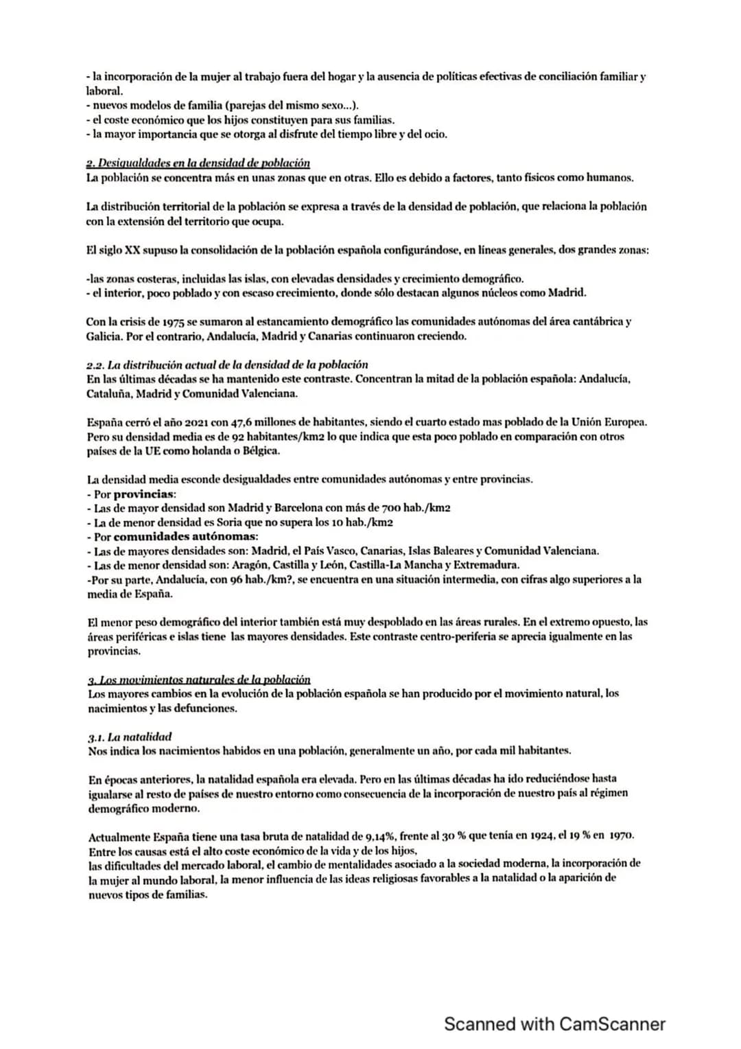 Tema 6: LA POBLACIÓN ESPAÑOLA. Evolución y distribución. La dinámica natural. Los movimientos migratorios.
Estructura y composición de la po